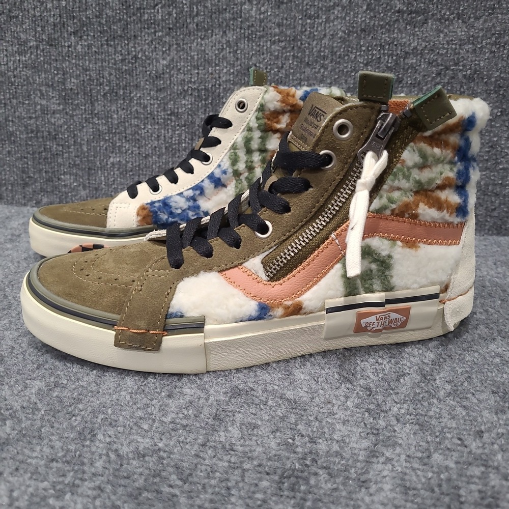 Vans Sneakers SK8-Hi Reissue Cap Mixed Suede Faux Fur Womens 7 Shoes